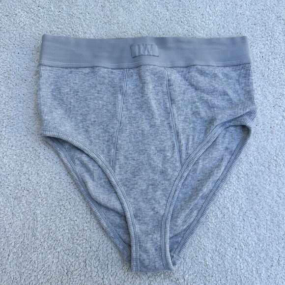 Skims Other - Skims Grey Ribbed Cotton Brief Underwear - Size S